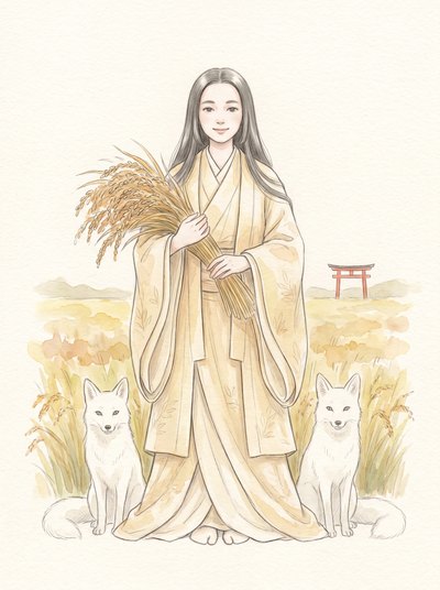 宇迦之御魂大神のイメージイラスト