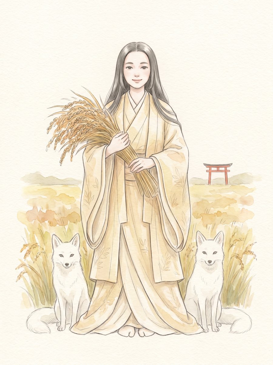 宇迦之御魂大神のイメージイラスト