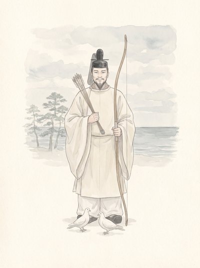 誉田別命のイメージイラスト
