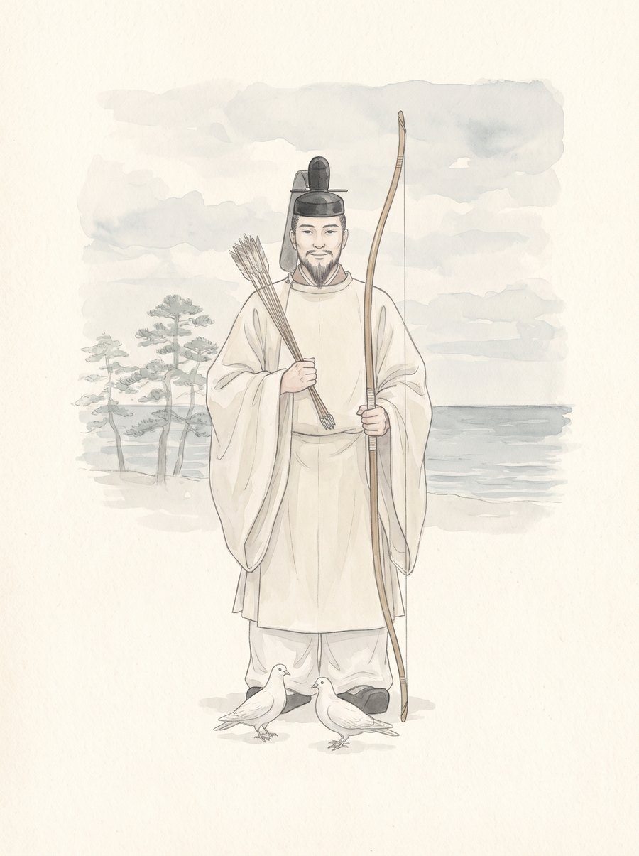 誉田別命のイメージイラスト