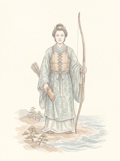 神功皇后のイメージイラスト