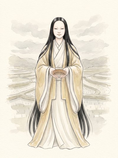稲田姫命のイメージイラスト