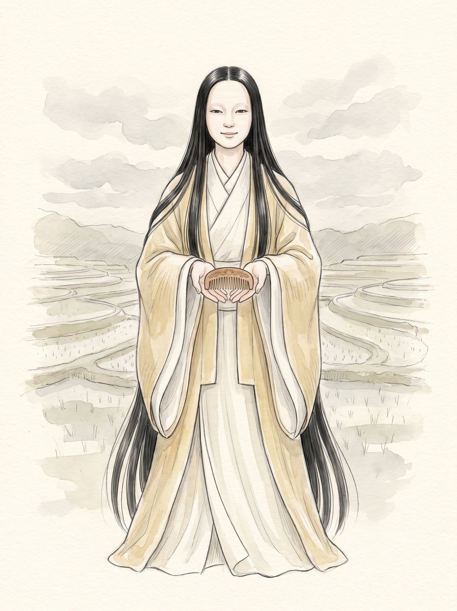 稲田姫命のイメージイラスト