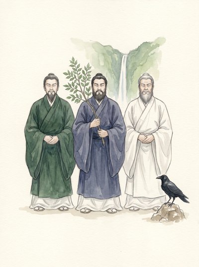 熊野三神のイメージイラスト