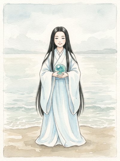 玉依姫命のイメージイラスト