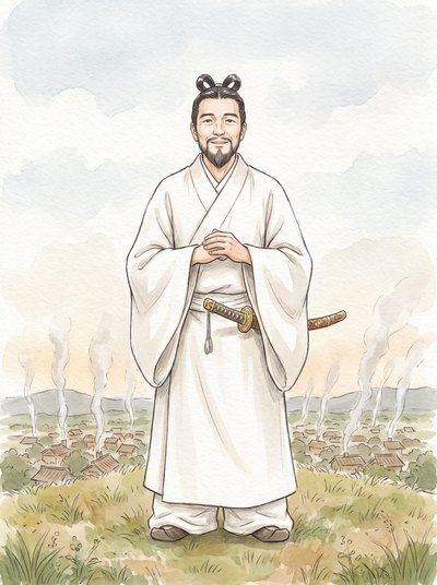 仁徳天皇のイメージイラスト