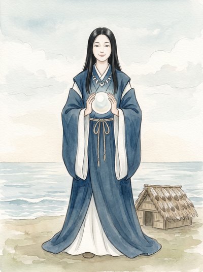 豊玉姫命のイメージイラスト
