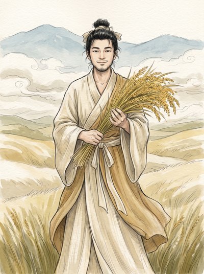 天忍穂耳命のイメージイラスト