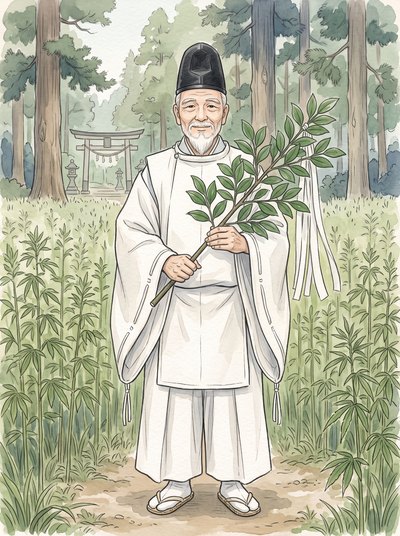 天太玉命のイメージイラスト