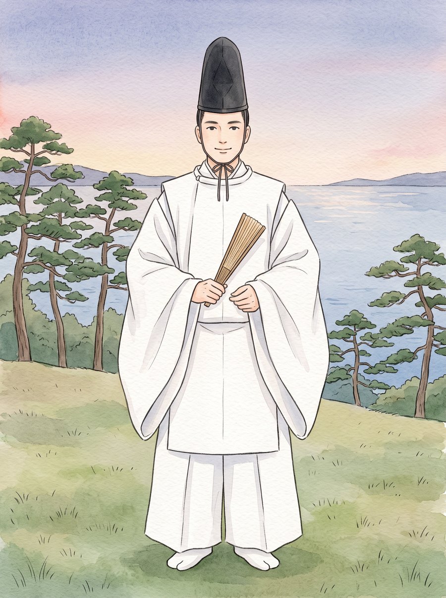 崇徳天皇のイメージイラスト