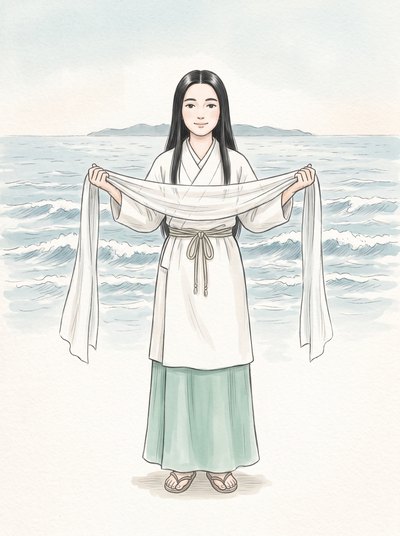 湍津姫命のイメージイラスト