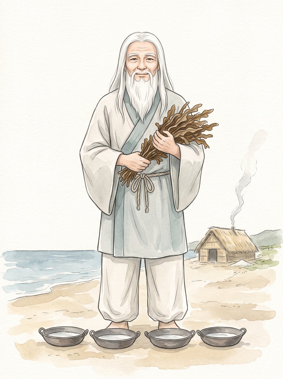 塩土老翁神のイメージイラスト
